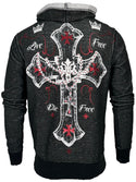 Xtreme Couture By Affliction Reversible Zip Up Men's Hoodie Glorious ++