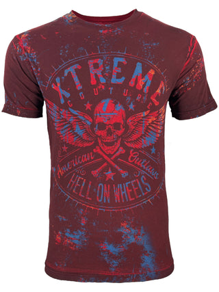 Xtreme Couture By Affliction Men's T-shirt Hell On Wheels