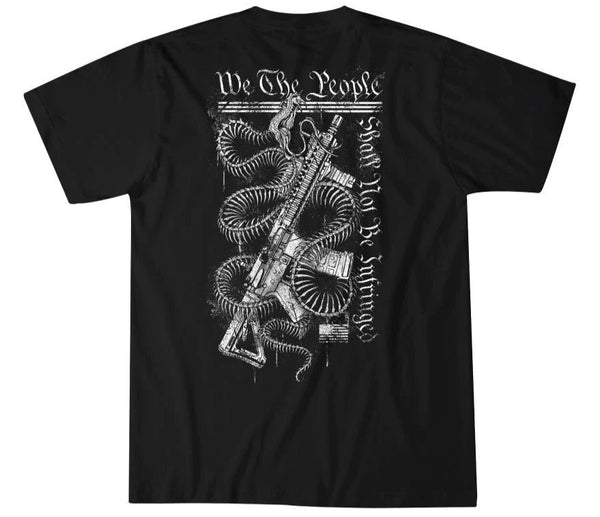 Howitzer Style Men's T-Shirt Bone Snake Military Grunt MFG