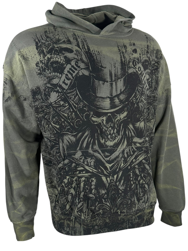 Xtreme Couture By Affliction Unisex Oversized Boxy Pullover Hoodie OFFERING