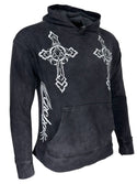 Archaic By Affliction Unisex Oversized Boxy Pullover Hoodie Stone Ranger ++