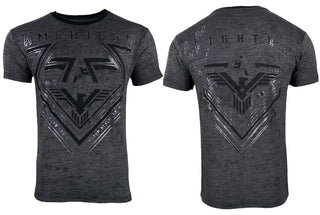 AMERICAN FIGHTER Men's T-shirt PERKINS Black Athletic XS-4XL *