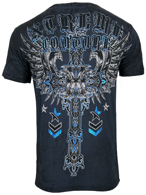 Xtreme Couture By Affliction Men's T-shirt Iron Work