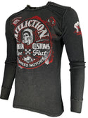 Affliction Men's Reversible Thermal Shirt Flock ++