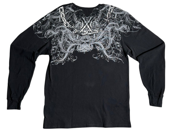 Xtreme Couture by Affliction Men's Thermal Shirt WHIPLASH
