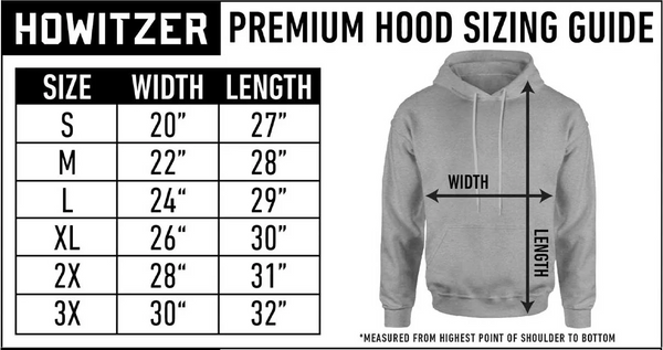 Howitzer Style Men's Hoodie Chris Kyle Free Military Grunt MFG  ^^