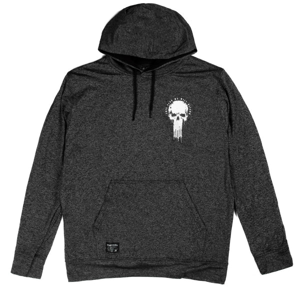 Howitzer Style Men's Hoodie Flag Skull Military Grunt MFG