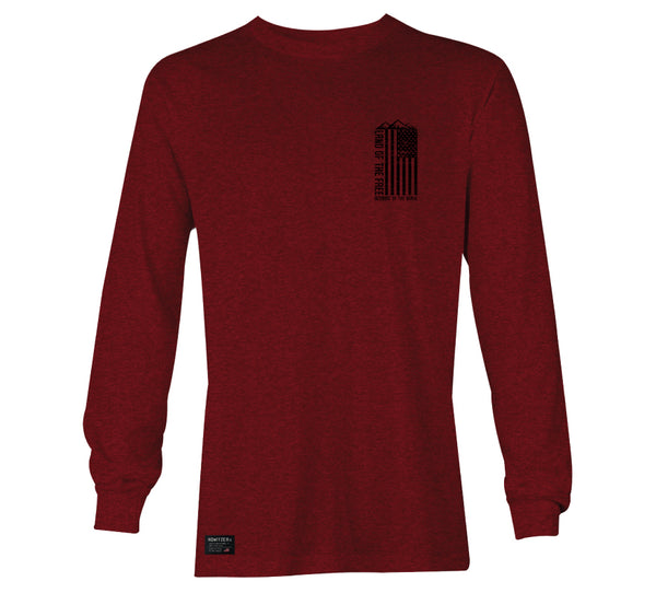 Howitzer Style Men's T-Shirt Land Of The Free Military Grunt MFG