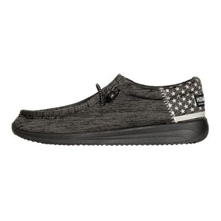 Howitzer Men's Slip-On Shoes Live Free Patriot Sneakers with Camo Print Footwear  ^^^^^