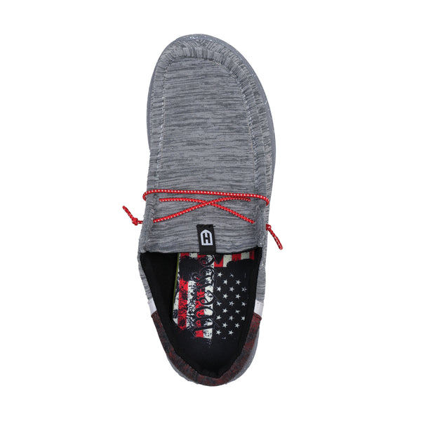 Howitzer Men's Slip-On Shoes ROAM CRIMSON Sneakers with Camo Print Footwear