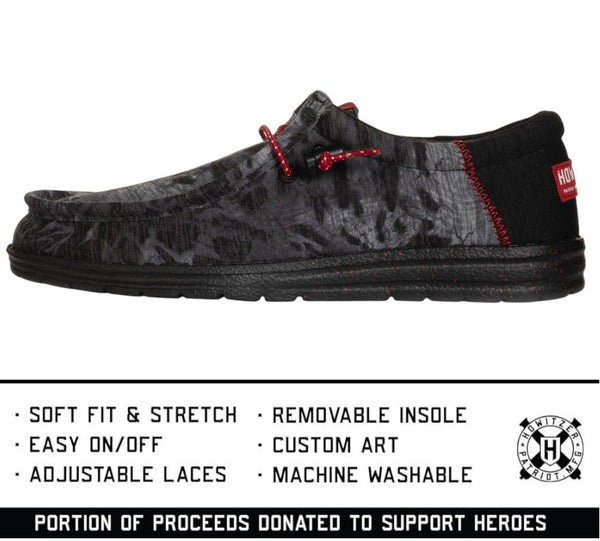 Howitzer Men's Slip-On Shoes Roam Slate Sneakers with Camo Print Footwear ++*+