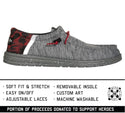 Howitzer Men's Slip-On Shoes ROAM CRIMSON Sneakers with Camo Print Footwear ++*+