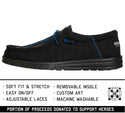 Howitzer Men's Slip-On Shoes ROAM BLUE FLAG Sneakers with Camo Print Footwear ++*+