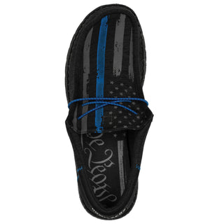 Howitzer Men's Slip-On Shoes ROAM BLUE FLAG Sneakers with Camo Print Footwear