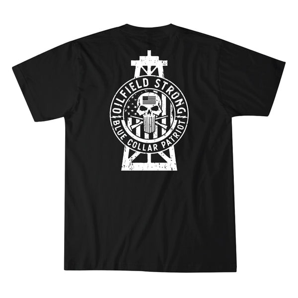 Howitzer Style Men's T-Shirt Oilfield Strong Military Grunt MFG