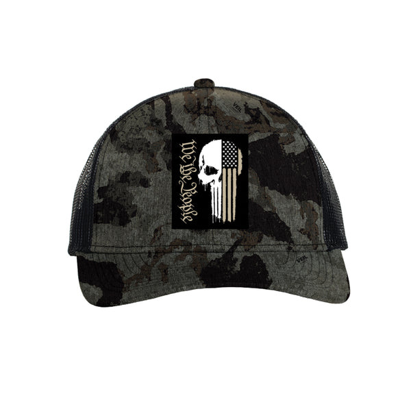 Howitzer Style Men's Hat PEOPLE SKULL Military Grunt