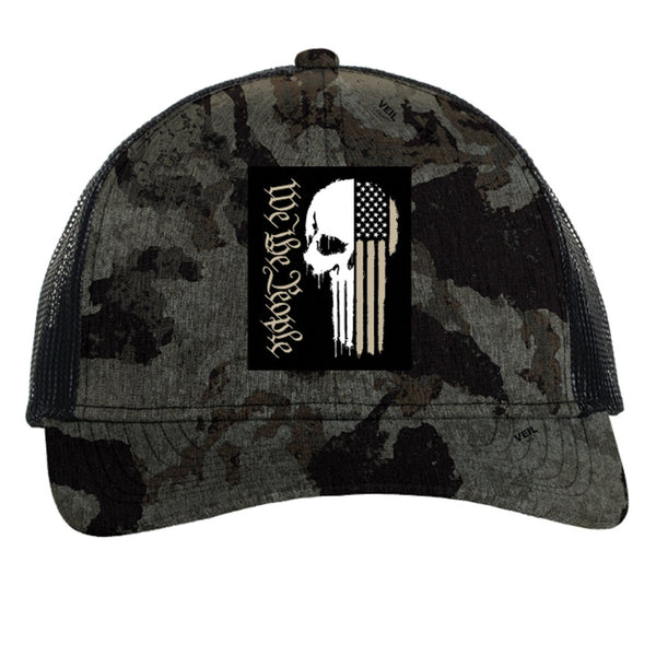 Howitzer Style Men's Hat PEOPLE SKULL Military Grunt