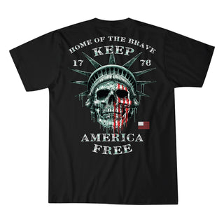 Howitzer Style Men's T-shirt Liberty Skull