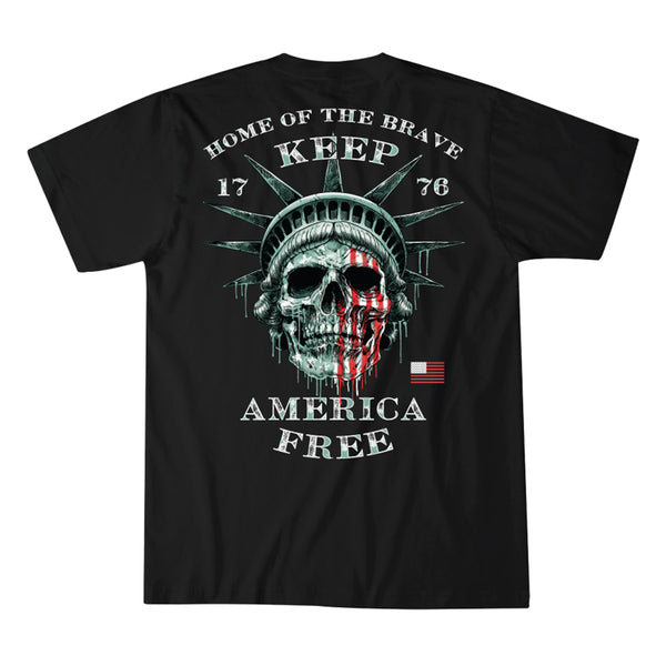 Howitzer Style Men's T-shirt Liberty Skull