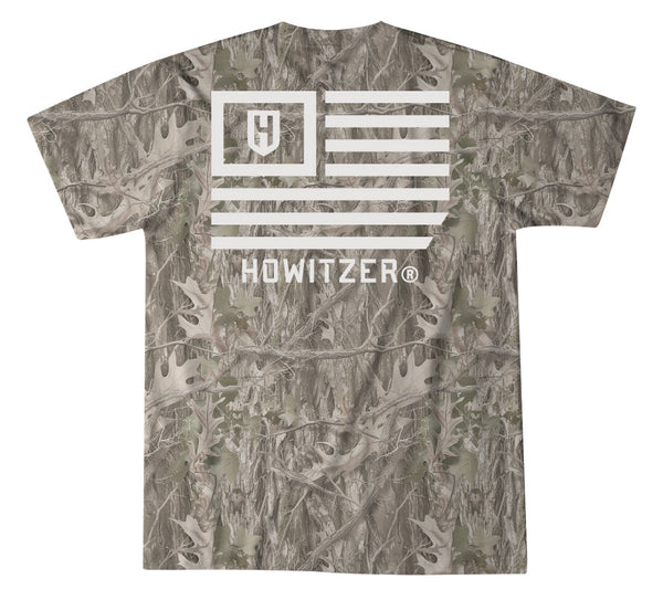 Howitzer Clothing Men's T-shirt Slant Flag | fashion brand sale