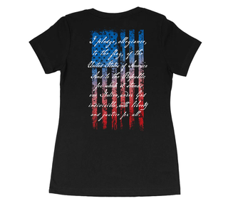 Howitzer Style Women's T-shirt Allegiance Flag
