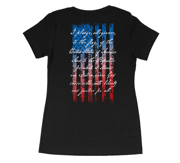 Howitzer Style Women's T-shirt Allegiance Flag