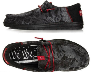 Howitzer Men's Slip-On Shoes Roam Slate Sneakers with Camo Print Footwear