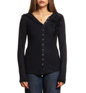 Affliction Women's Button Down Hoodies Chaos Theory