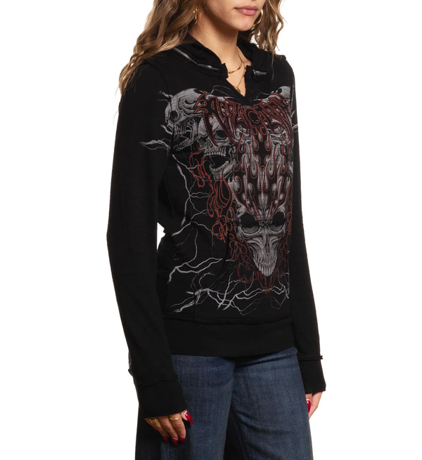 Affliction Women’s Hoodie Cosmic Inferno