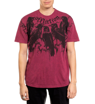 Affliction Men's T-shirt Crows