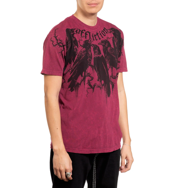 Affliction Men's T-shirt Crows