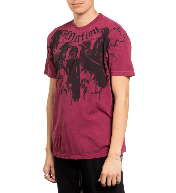 Affliction Men's T-shirt Crows