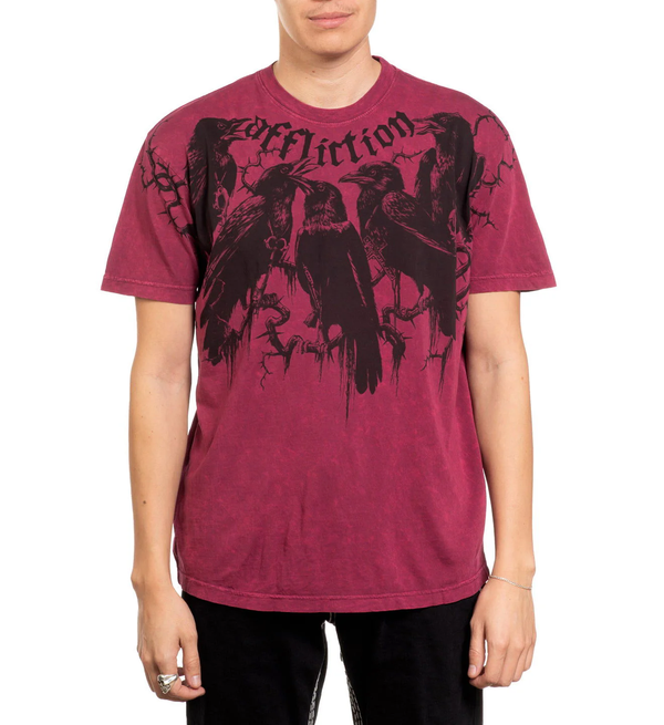 Affliction Men's T-shirt Crows