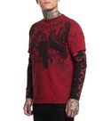 Affliction Men's Long Sleeve T-shirt Crows 2FER