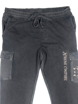 Xtreme Couture By Affliction Men's Sweatpants Jogger Faded Iron