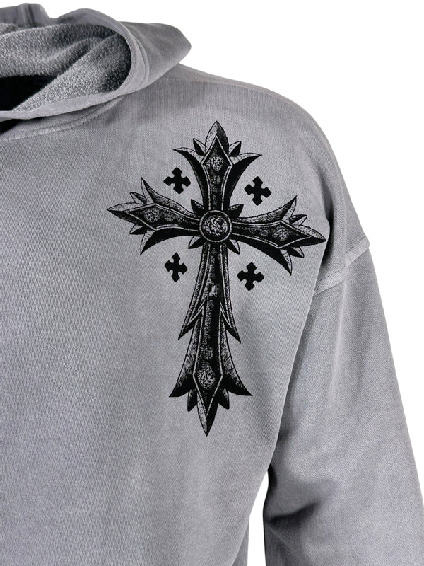Xtreme Couture By Affliction Unisex Oversized Boxy Pullover Hoodie Uprising