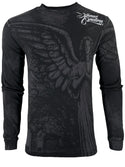 Xtreme Couture By Affliction Men's Long Sleeve T-shirt Grave Angel