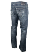 Xtreme Couture Men's Denim Jean Relaxed Fit Geo Flap Straight ^^
