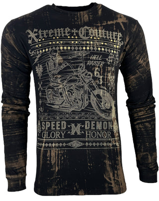 Xtreme Couture By Affliction Men's Long Sleeve T-shirt Speed Demon