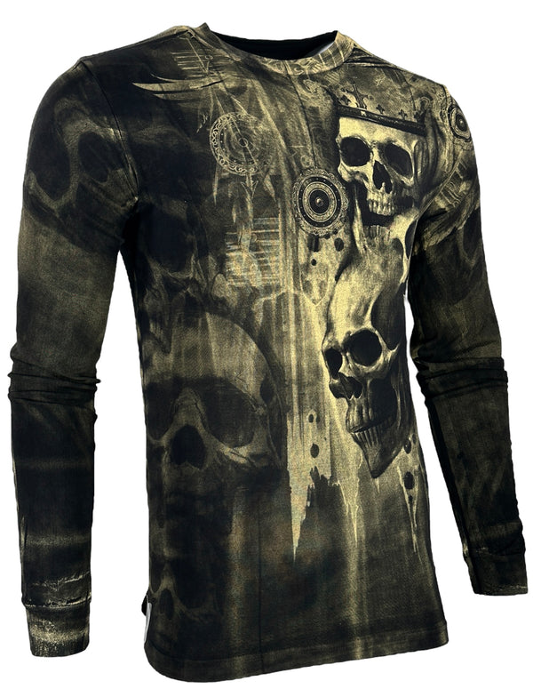 Xtreme Couture By Affliction Men's Long Sleeve T-shirt Death's Grin