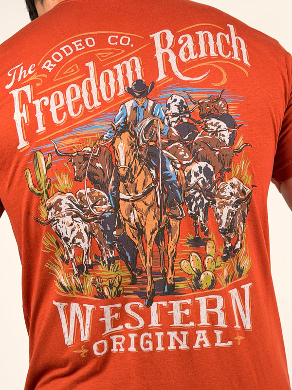 Freedom Ranch Men's T-shirt Rodeo Co