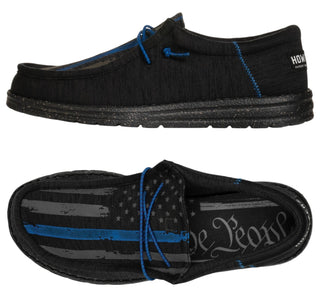 Howitzer Men's Slip-On Shoes ROAM BLUE FLAG Sneakers with Camo Print Footwear ++*+