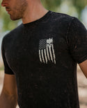 Howitzer Style Men's T-Shirt Patriot Torn Black Lava Military Grunt MFG +