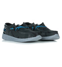 Howitzer Men's Slip-On Shoes Roam Blue Line Sneakers with Camo Print Footwear
