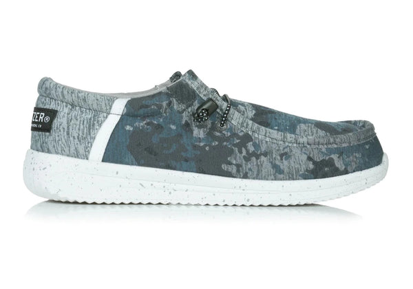 Howitzer Men's Slip-On Shoes Roam Fish Prois Sneakers with Camo Print Footwear