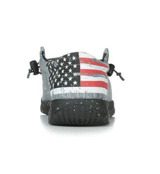 Howitzer Men's Slip-On Shoes Roam Flag Sneakers with Camo Print Footwear  ^^^^