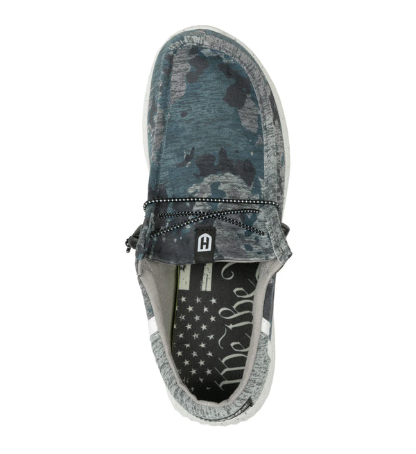 Howitzer Men's Slip-On Shoes Roam Fish Prois Sneakers with Camo Print Footwear