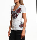 Rebel Saint By Affliction Women's T-shirt Morticia