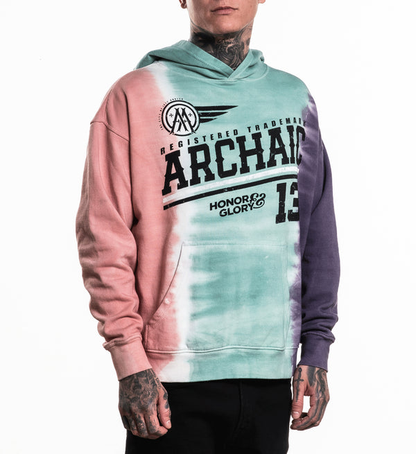 Archaic By Affliction Unisex Oversized Boxy Pullover Hoodie Blackburn