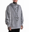Xtreme Couture By Affliction Unisex Oversized Boxy Pullover Hoodie Saints